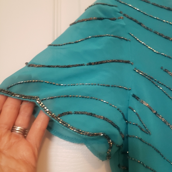 NWT Sanctuary Sequin Beaded Cocktail Dress - Picture 8 of 16